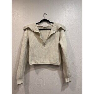 For Love & Lemons Ryan Sweater Size Large Color Crème /ivory/ White